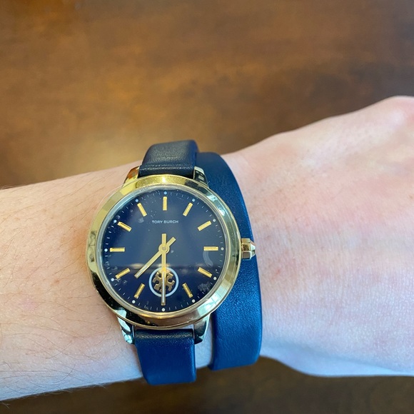 Tory Burch Leather Wrap Watch - Picture 4 of 5